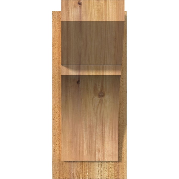 Thorton Slat Rough Sawn Outlooker, Western Red Cedar, 8W X 14D X 18H